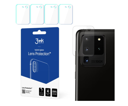 Szkło i folia ochronna 3MK Lens Protection na Obiektyw do Galaxy S20 Ultra 5903108241748